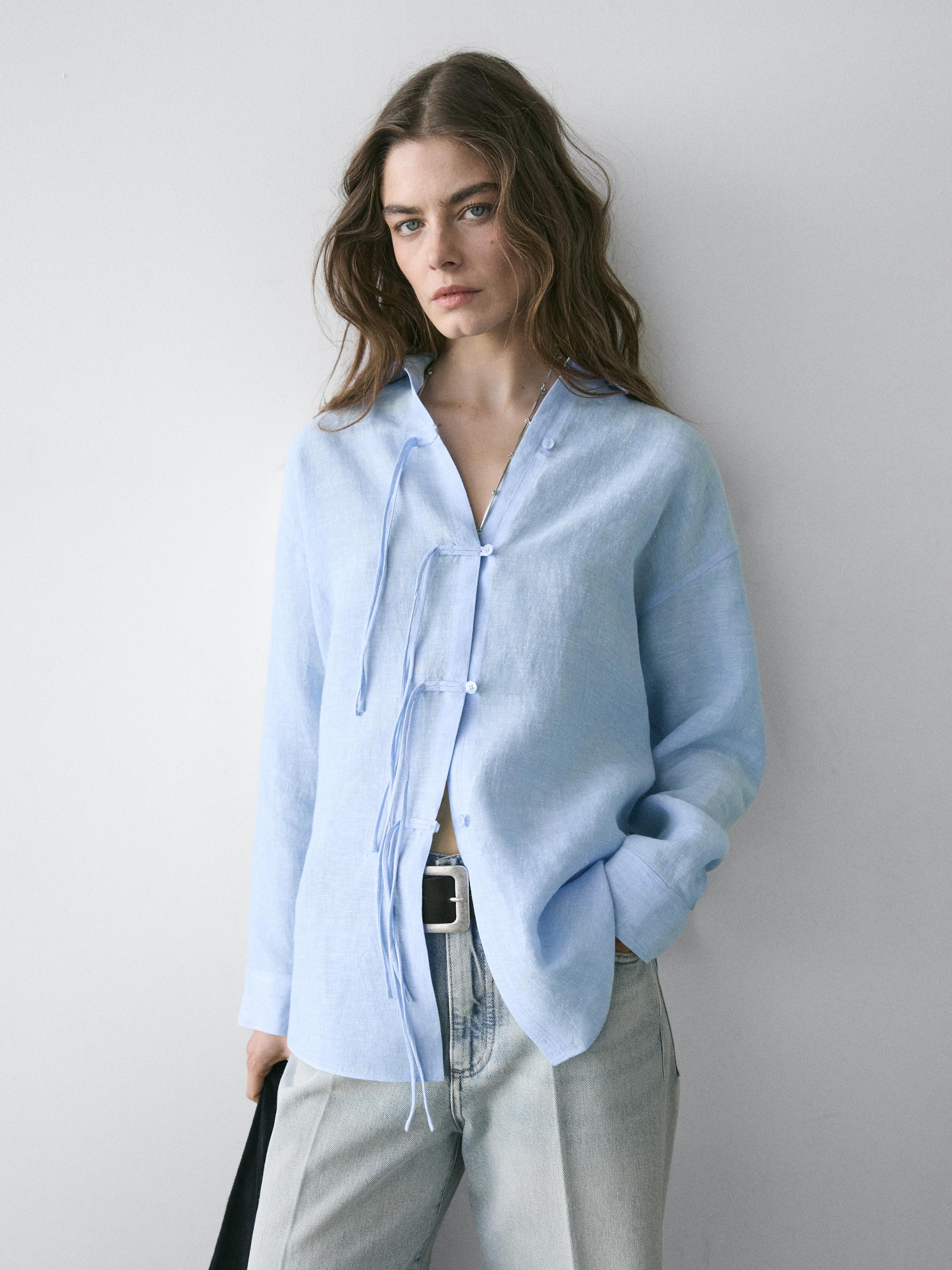 Camicia morbida 100% lino