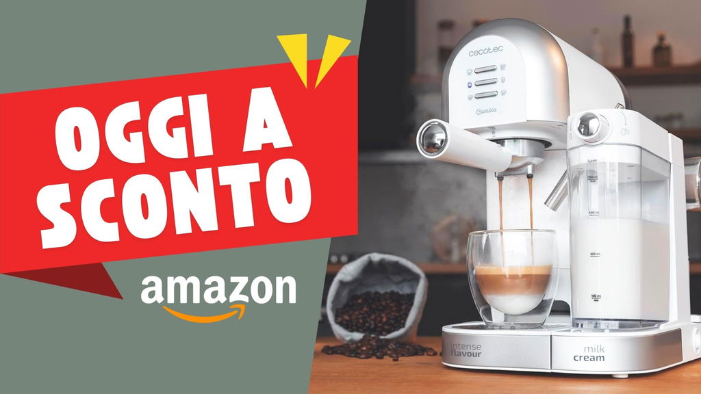La macchinetta per caffè e cappuccino proprio come li vuoi è al 20% di sconto