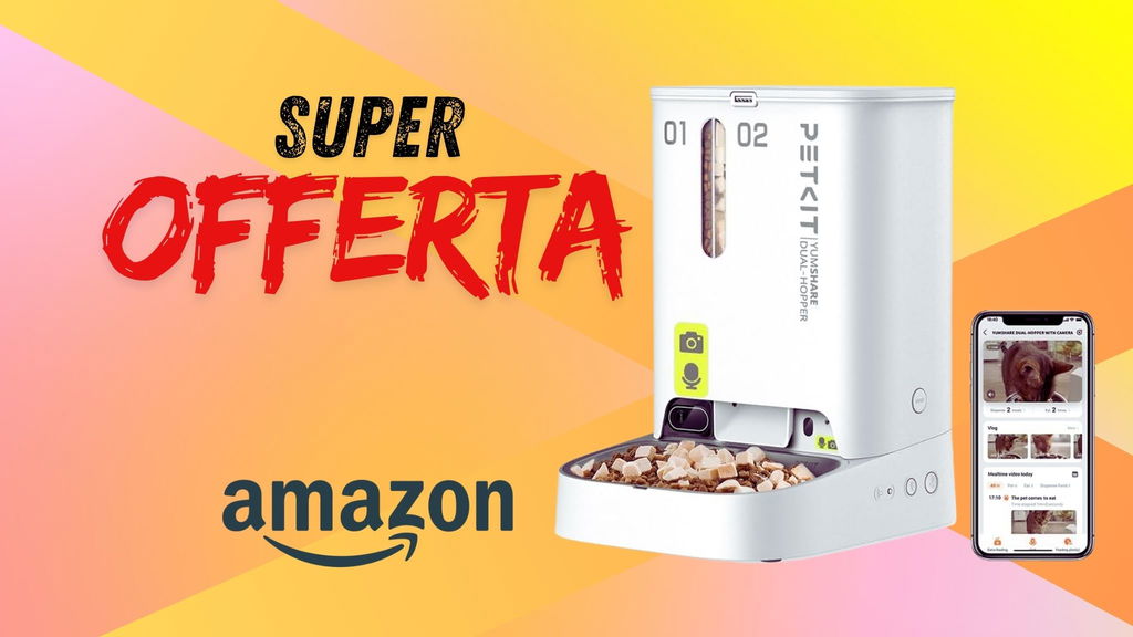 Il distributore automatico di cibo per animali domestici al 30% di sconto!