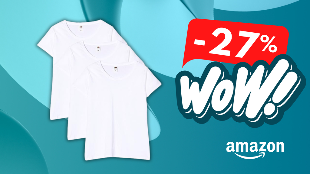 Tre t-shirt basiche da donna a soli 14,98 euro