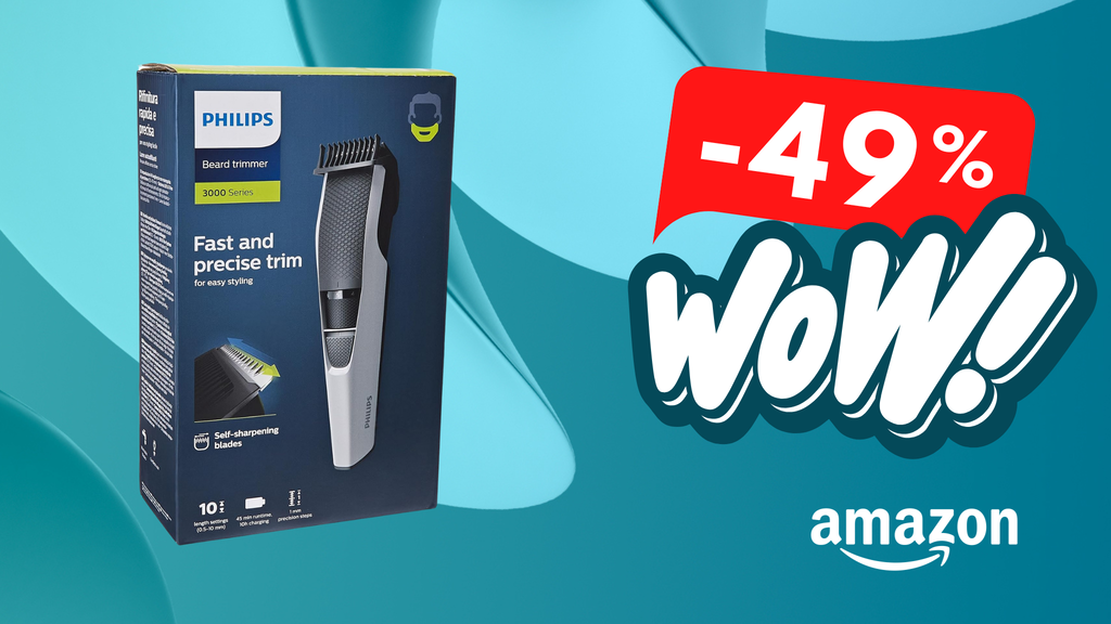 Philips Beardtrimmer Series 3000: per chi ama curare le propria barba