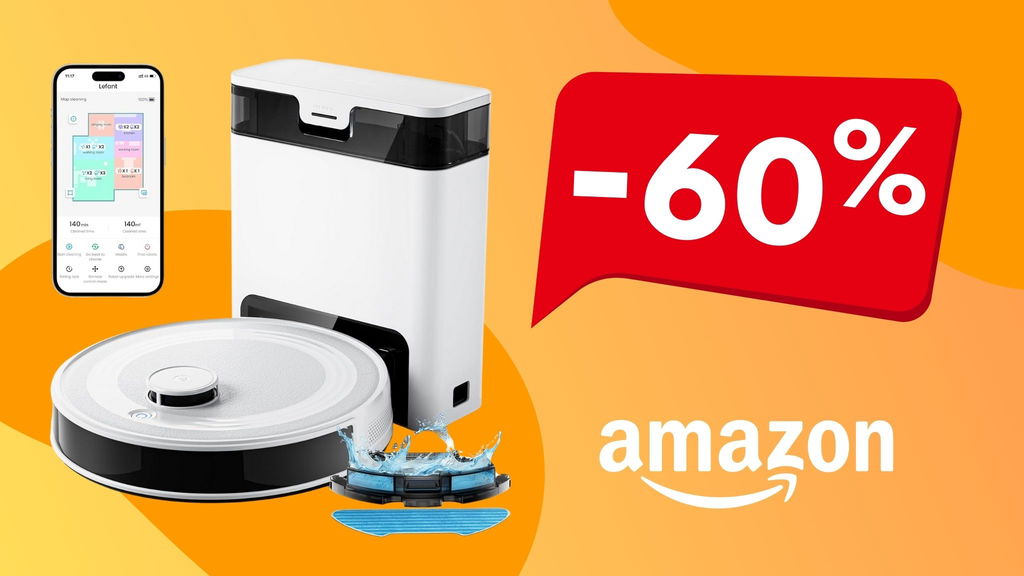 L'aspirapolvere lavapavimenti Levant: su Amazon risparmi oltre 500 euro