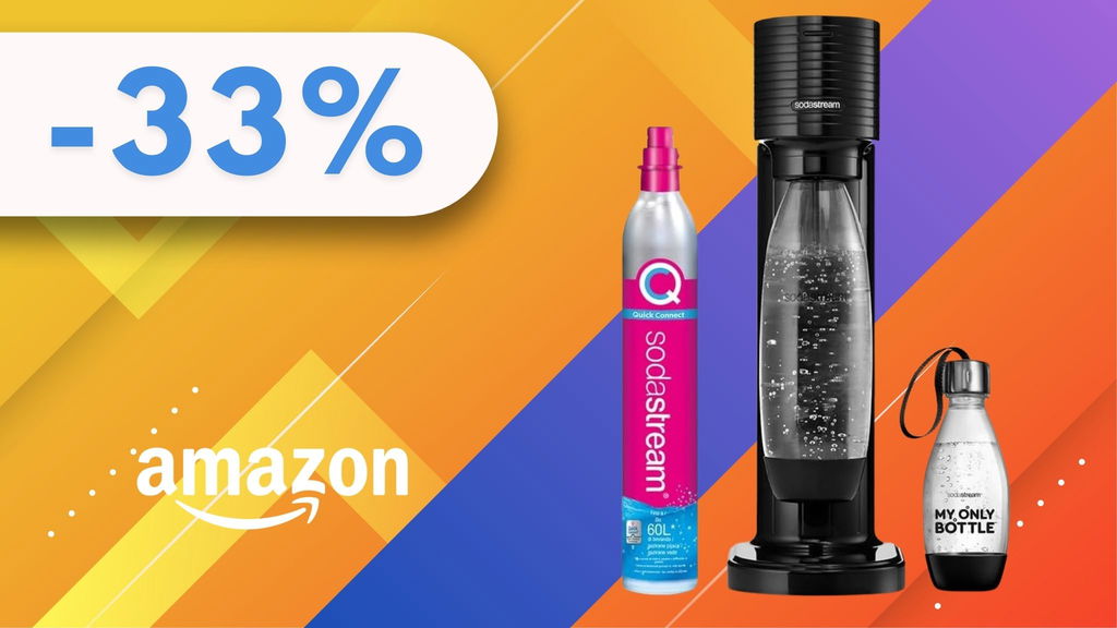 Il gasatore d'acqua più venduto di Amazon: oggi lo paghi pochissimo!!