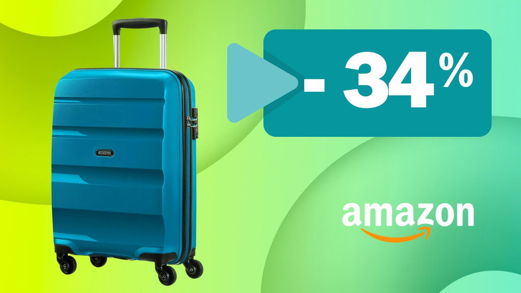 Il trolley con 4 ruote perfetto per viaggi di due giorni: l'offerta di Amazon.
