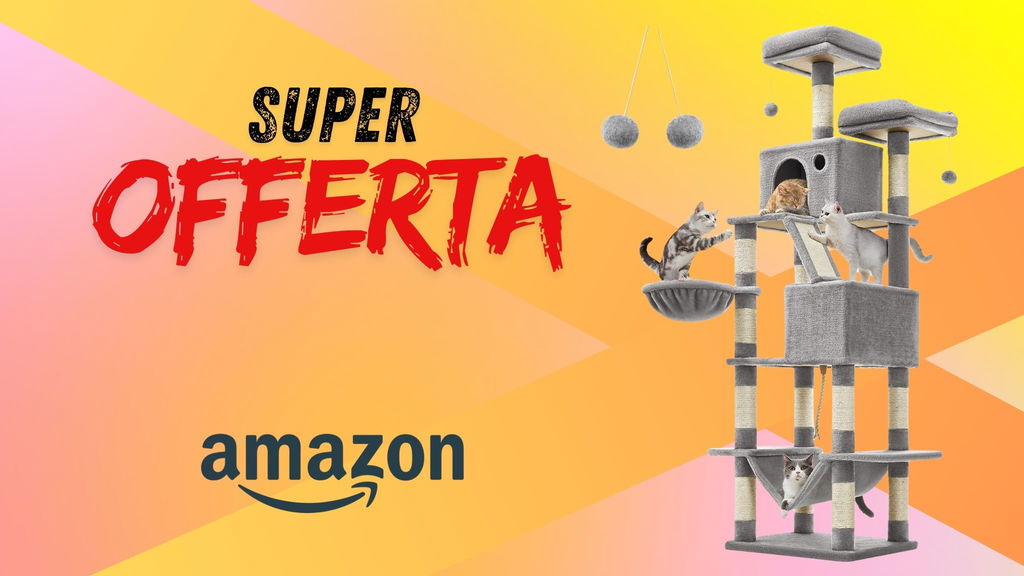 albero per gatti a 5 livelli in offerta