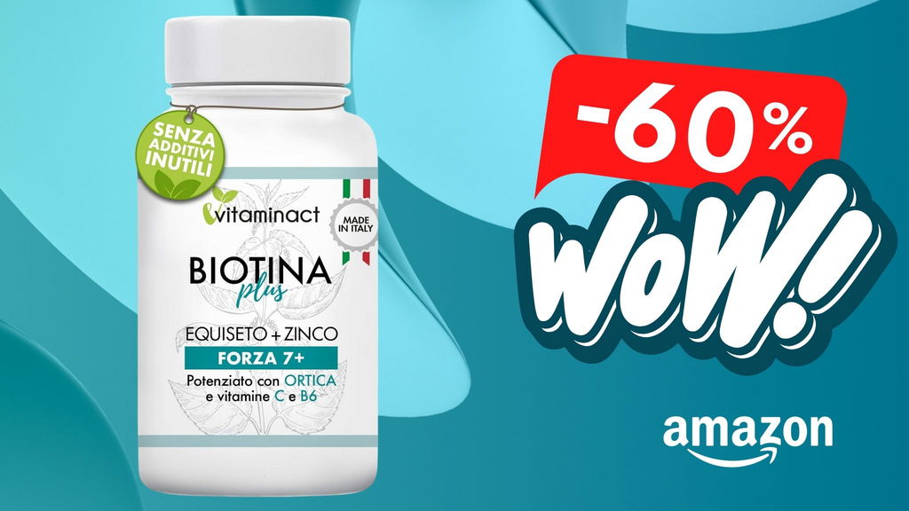 integratore biotina unghie e capelli offerta wow -60%