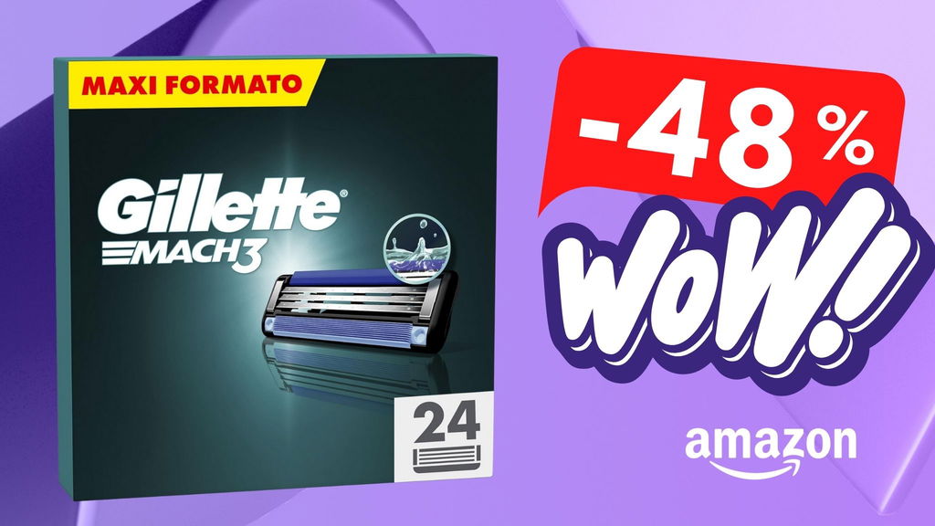 Lamette Gillette Mach 3 a metà prezzo