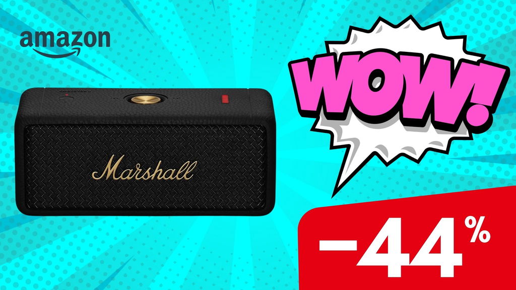 altoparlante portatile Bluetooth Marshall offerta wow