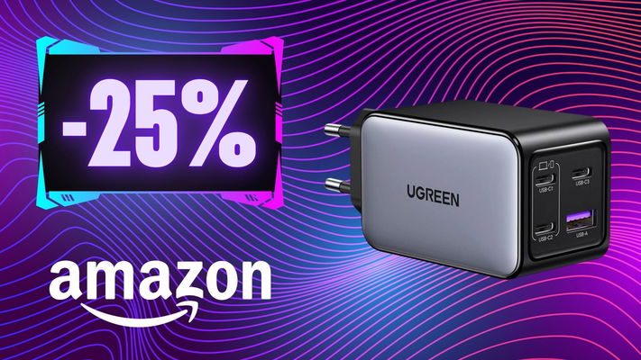 Il caricabatterie a 4 porte USB potente e super compatto è tuo al 25% di sconto