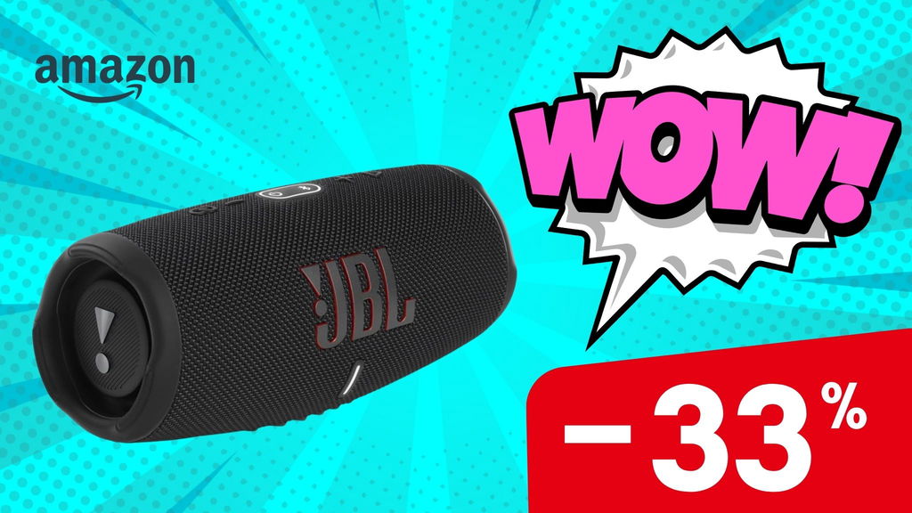 L'altoparlante portatile Bluetooth JBL è su Amazon con oltre 50 euro di sconto!