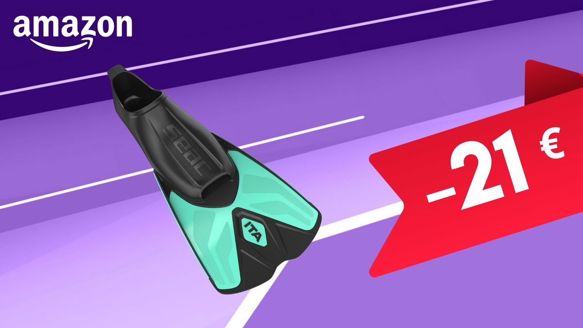 Pinne corte da nuoto e snorkeling SEAC in offerta a meno di 21€