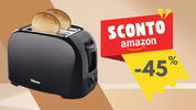 Tostapane nero con label offerta