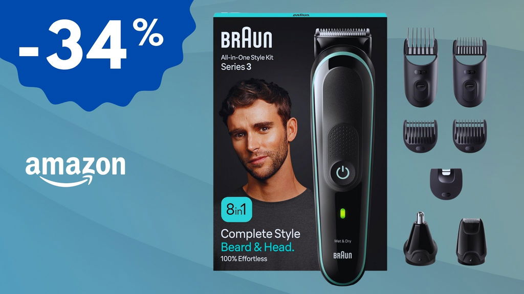 Il regolacapelli e regolabarba Braun in sconto