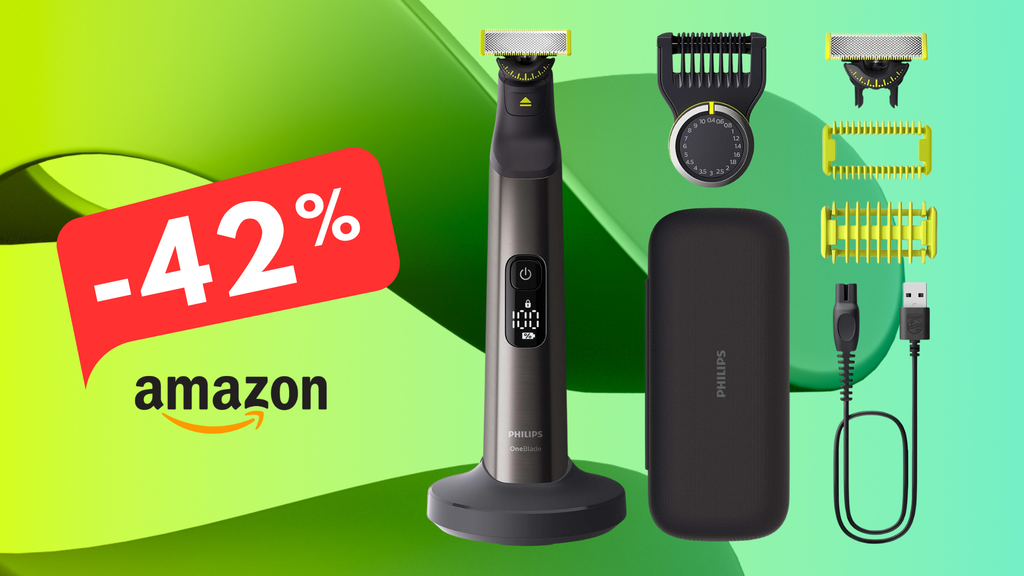 Philips OneBlade Pro 360: finalmente in sconto