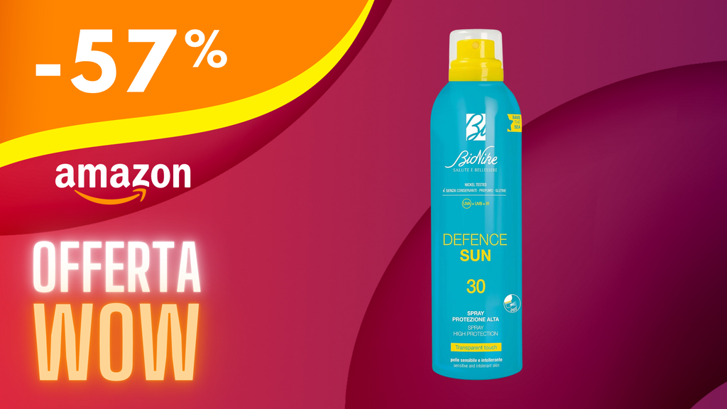 La crema solare approvata da yuka oggi a metà prezzo!