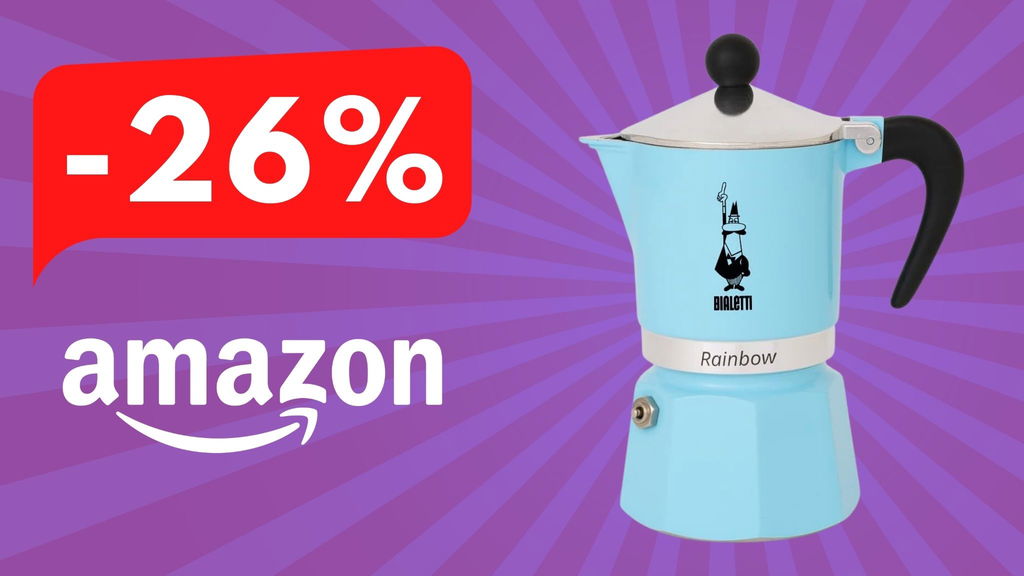 La moka Bialetti Rainbow al 26% di sconto: qualità italiana e design originale