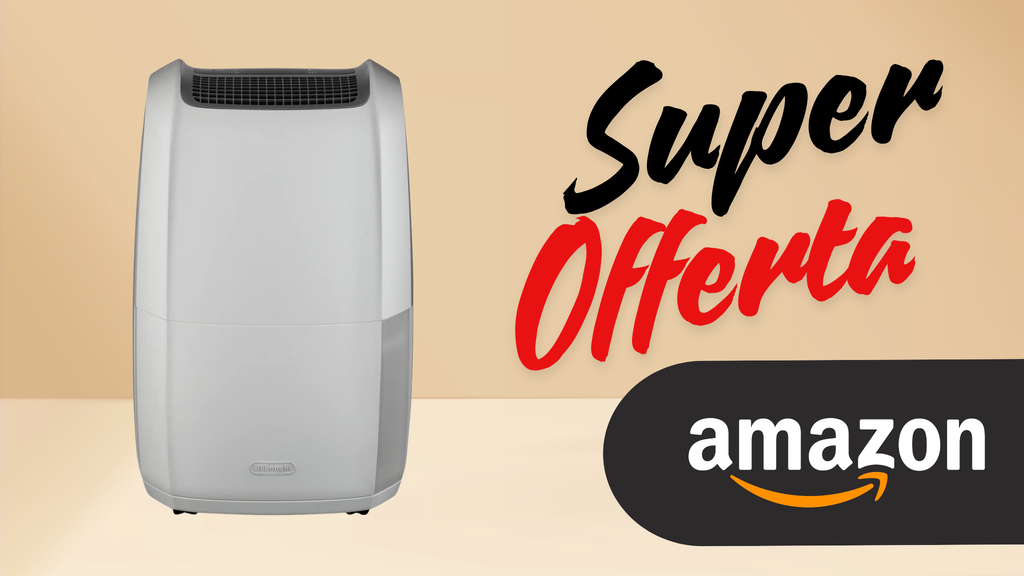DeLonghi Tasciugo in primo piano su sfondo colorato e in offerta