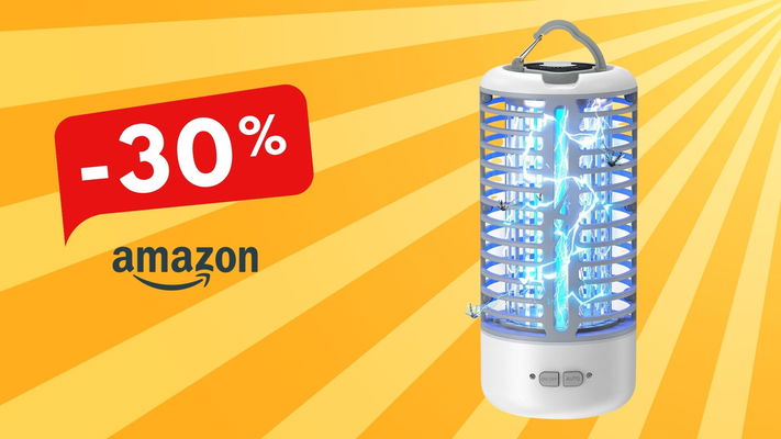 la lampada antizanzare in super offerta in primo piano