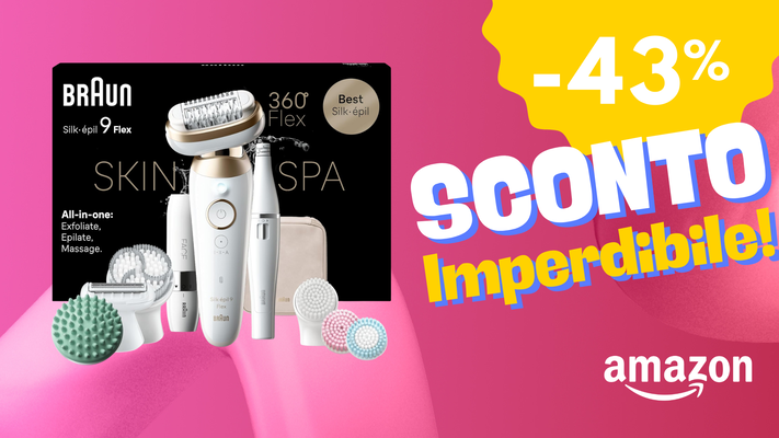 Braun Silk‑épil 9 in super sconto: epilazione perfetta e duratura
