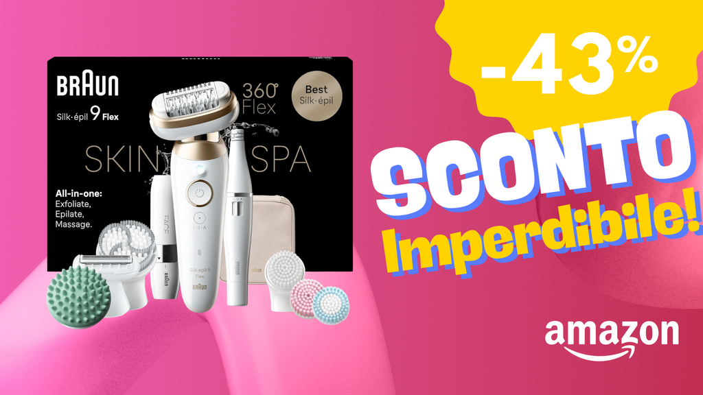 Braun Silk‑épil 9 in super sconto: epilazione perfetta e duratura