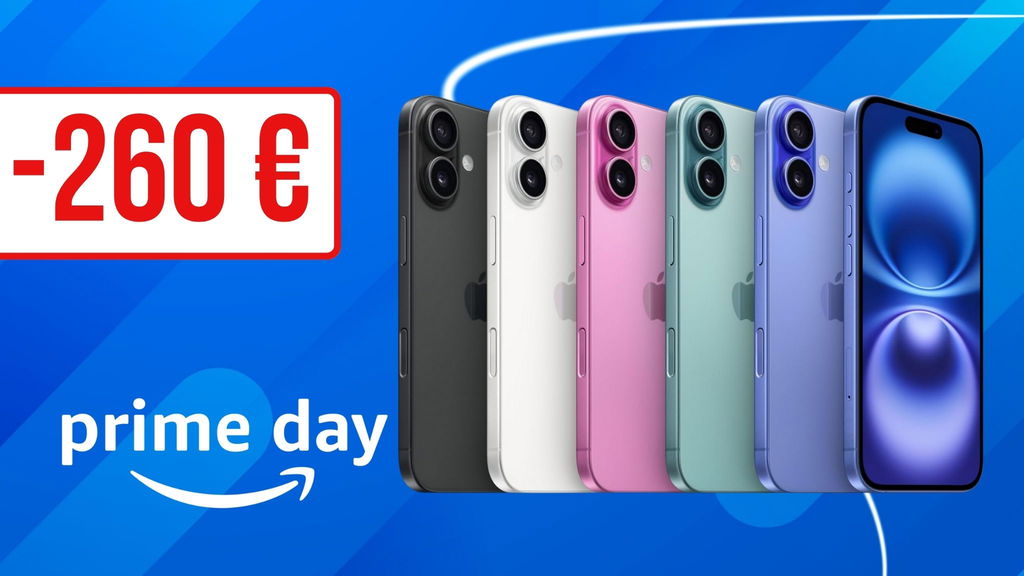 Risparmia oltre 200⬠su iPhone 16 in primo piano per il prime day