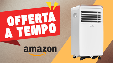 COMFEEâ condizionatore portatile offerta in primo piano con label offerta a tempo