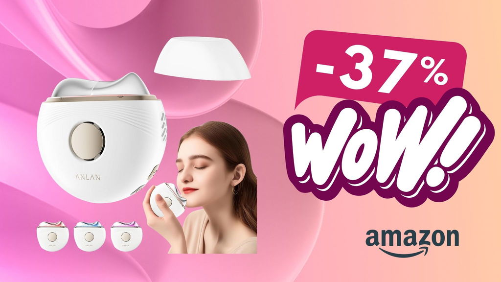 Dispositivo anti-rughe in offerta: tecnologia a luce rossa per una pelle più gio