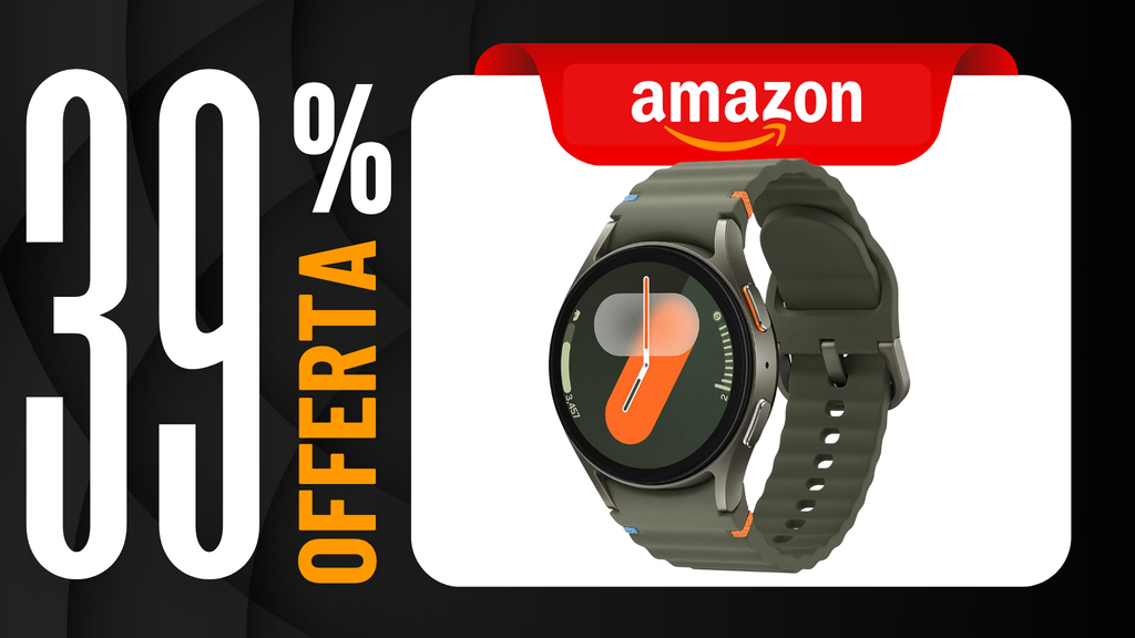 Samsung Galaxy Watch7 in offerta esclusiva con percentuale sconto e foto in primo piano