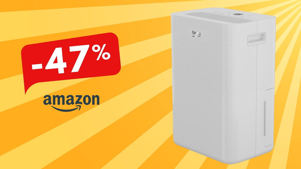 Deumidificatore Beko ora in super promo in primo piano su sfondo giallo