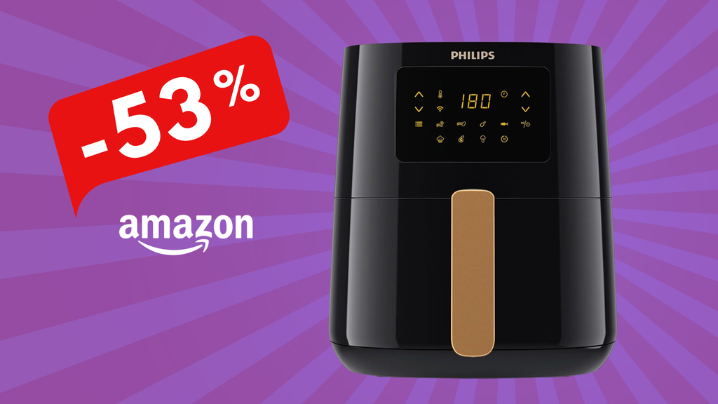 Friggitrice ad Aria Philips a -53%: cucina tutto in poco tempo