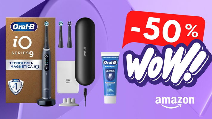 Oral-b iO9 a -50%: igiene profonda a casa tua come dal dentista