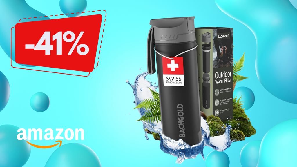 Borraccia filtrante da trekking: oggi in super offerta su Amazon!