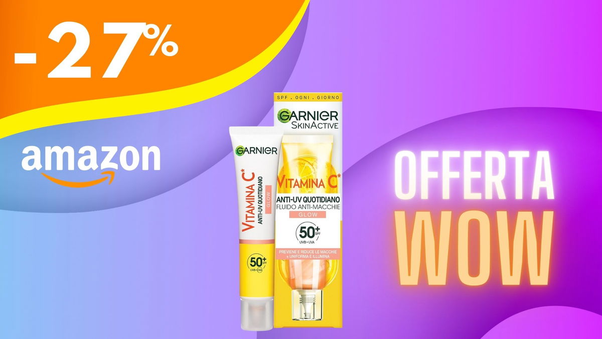 Fluido Anti-Macchie Garnier con SPF 50+ in offerta: addio macchie solari!