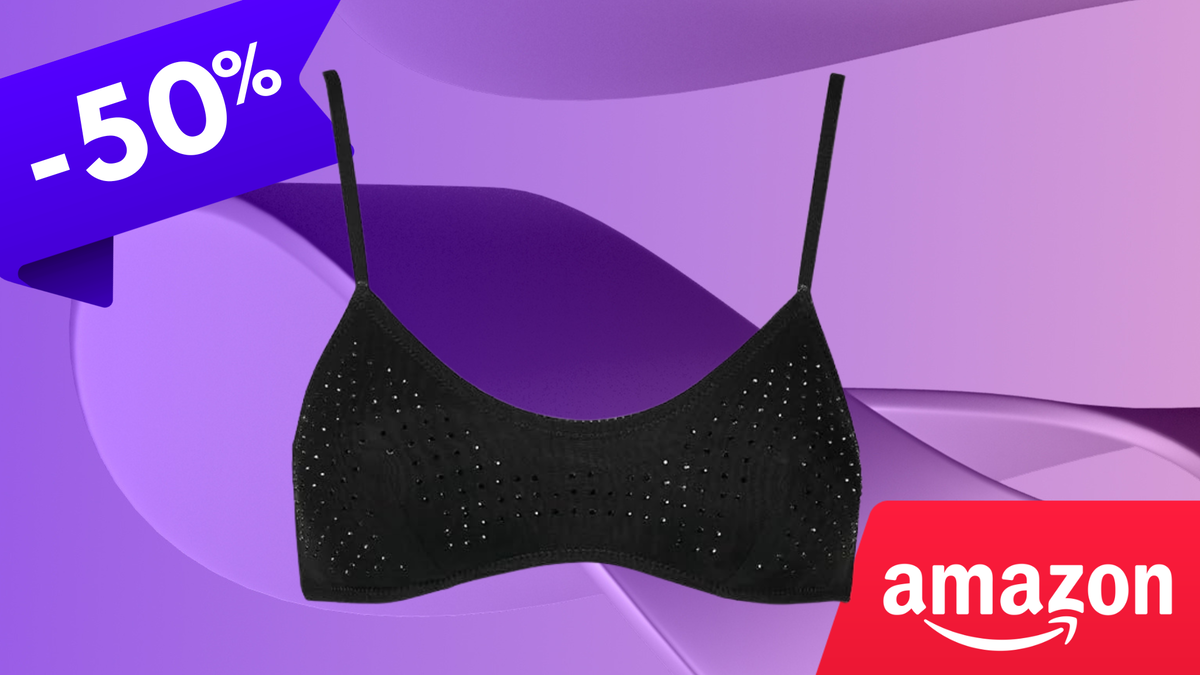 La brassière con strass di Goldenpoint in sconto del -50%