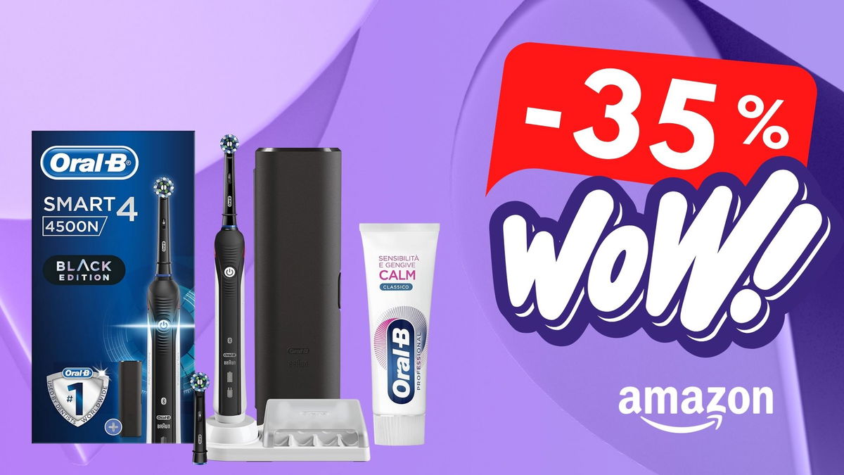 Spazzolino elettrico Oral-B Smart 4: il set completo in sconto shock!