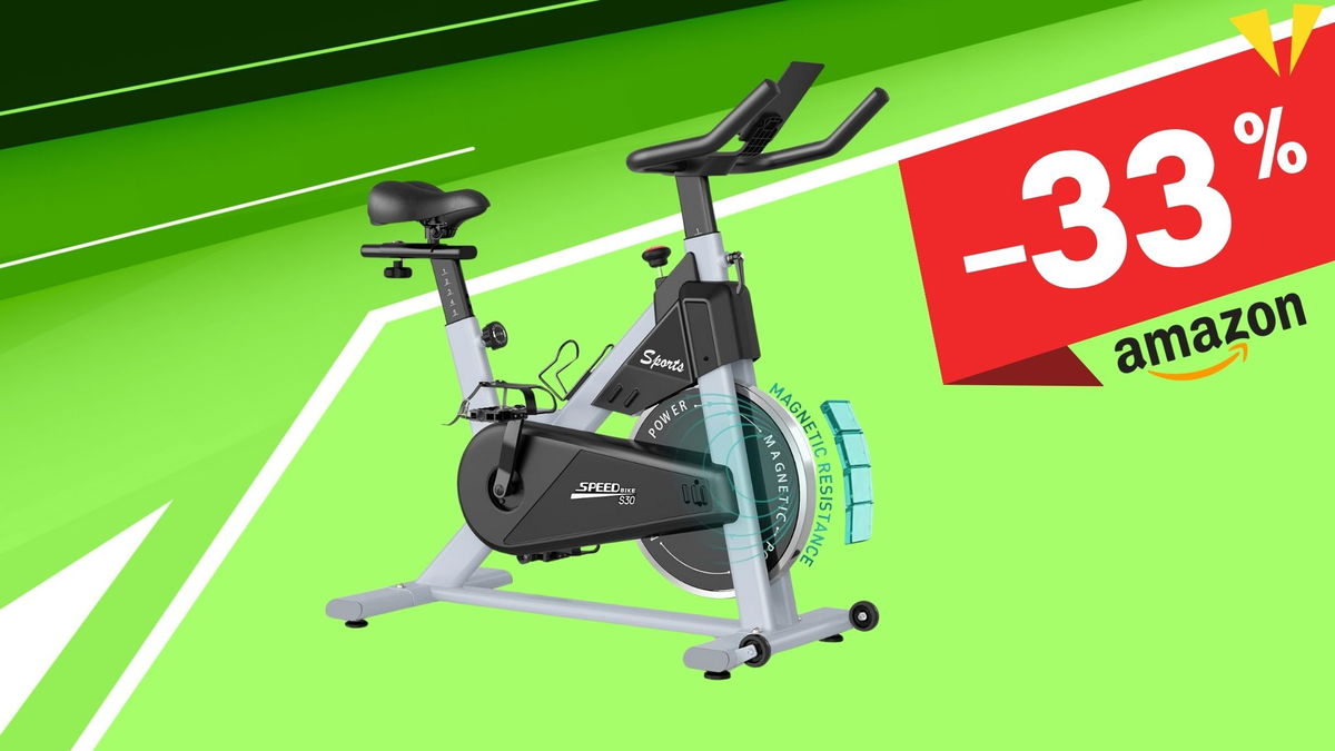 Cyclette PASYOU magnetica con Display: Allenamento intelligente e conveniente