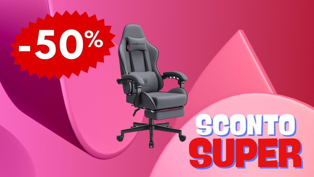 Sedia da Gaming Dowinx: Comfort Ergonomico oggi super scontato al 50% del prezzo