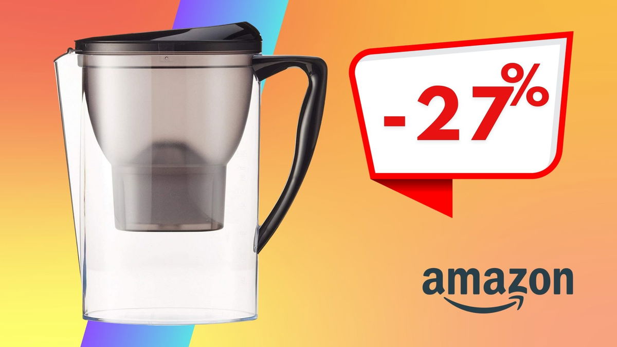 La caraffa filtrante da 2,3 L: pratica ed ecologica, è in offerta su Amazon