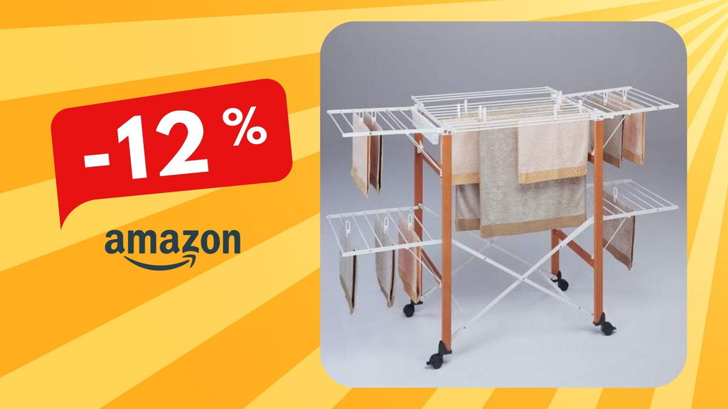 Lo stendibiancheria Foppapedretti che dura una vita: in offerta al 12% di sconto