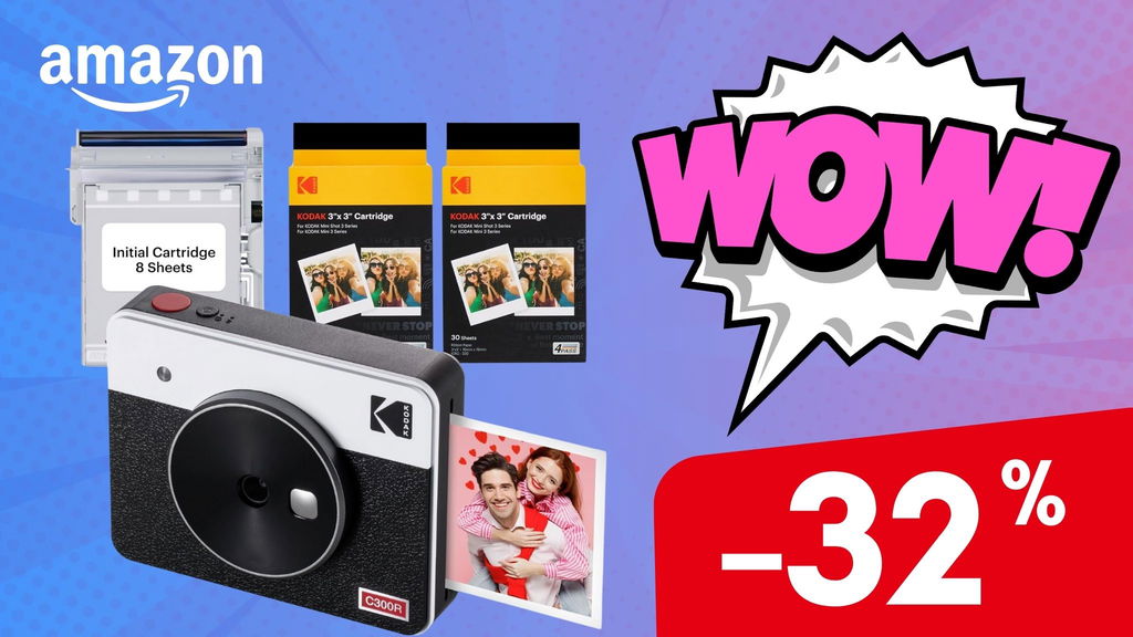 La fotocamera Kodak con stampante in stile Polaroid a un prezzo bassissimo!