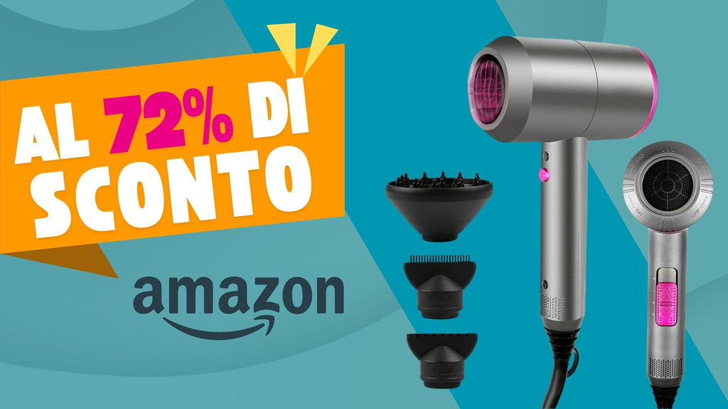 Il phon professionale a ioni al 72% di sconto su Amazon: imperdibile!