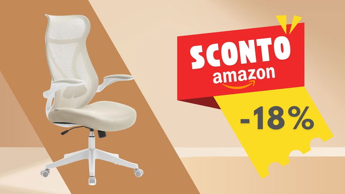 La sedia ergonomica da scrivania a meno di 85 € solo su Amazon