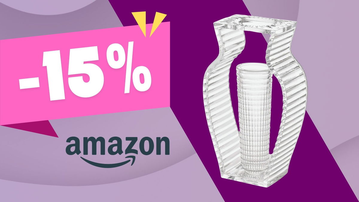 Il vaso di design effetto cristallo che ti invidieranno tutti: -15% su Amazon