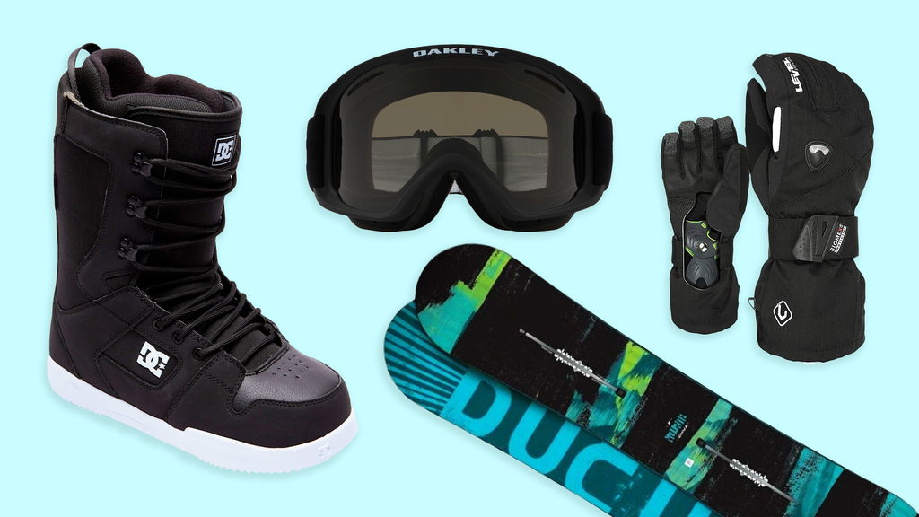 snowboard attrezzatura sfondo celeste