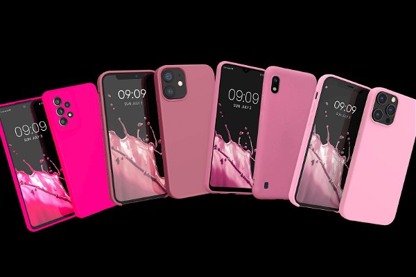 cover rosa diversi modelli sfondo nero