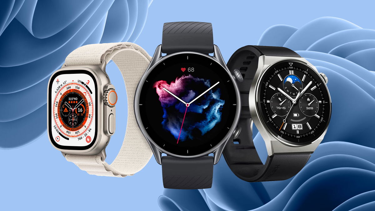 3 smartwatch sfondo grafica celeste