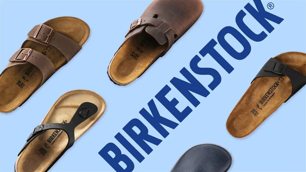 birkenstock sfondo azzurro