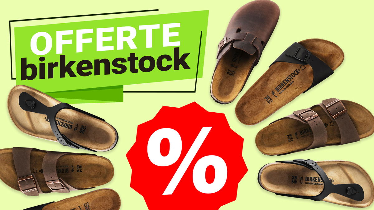 birkenstock in offerta grafica verde