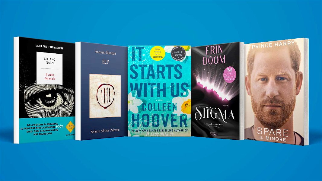 5 libri da leggere questa estate su sfondo blu