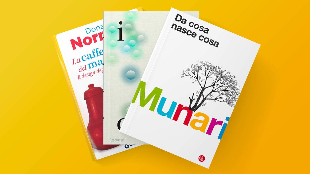 libri sul design mochup sfondo giallo sfumato